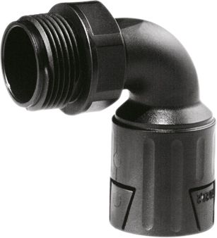 Wellrohrverschraubung PA Ø34,5mm 1Zoll 25,4mm(1) Polyamid (PA) IP66 90°Bog Gew