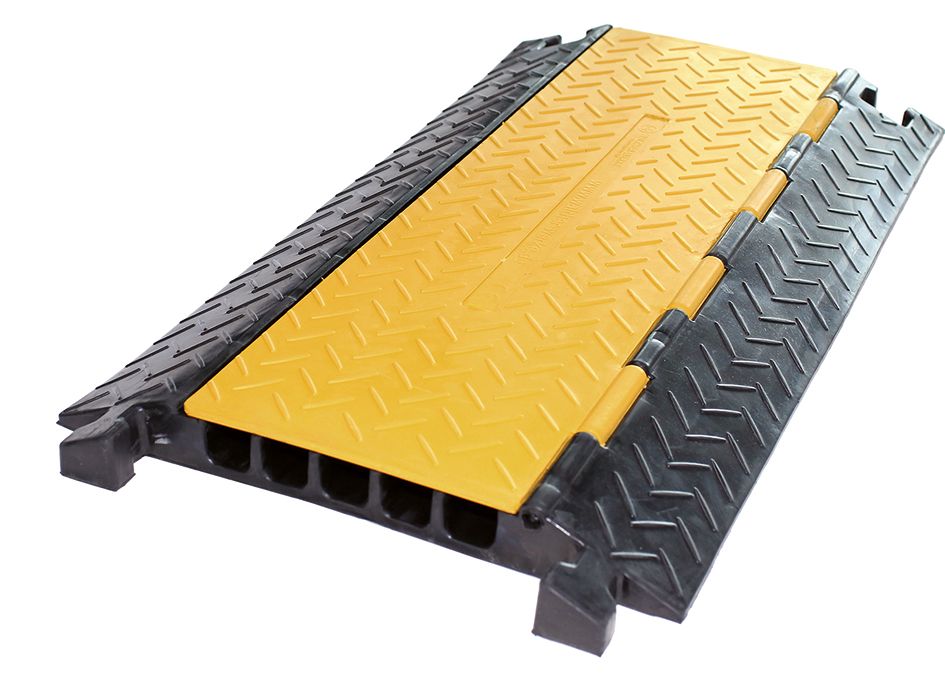 Kabelbrücke Gummi sw 445x50x800mm