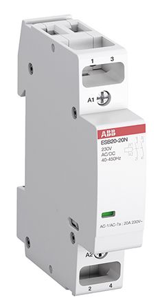 Installationsschütz 20A 230V/UC 1TE 220-250V/UC 2S