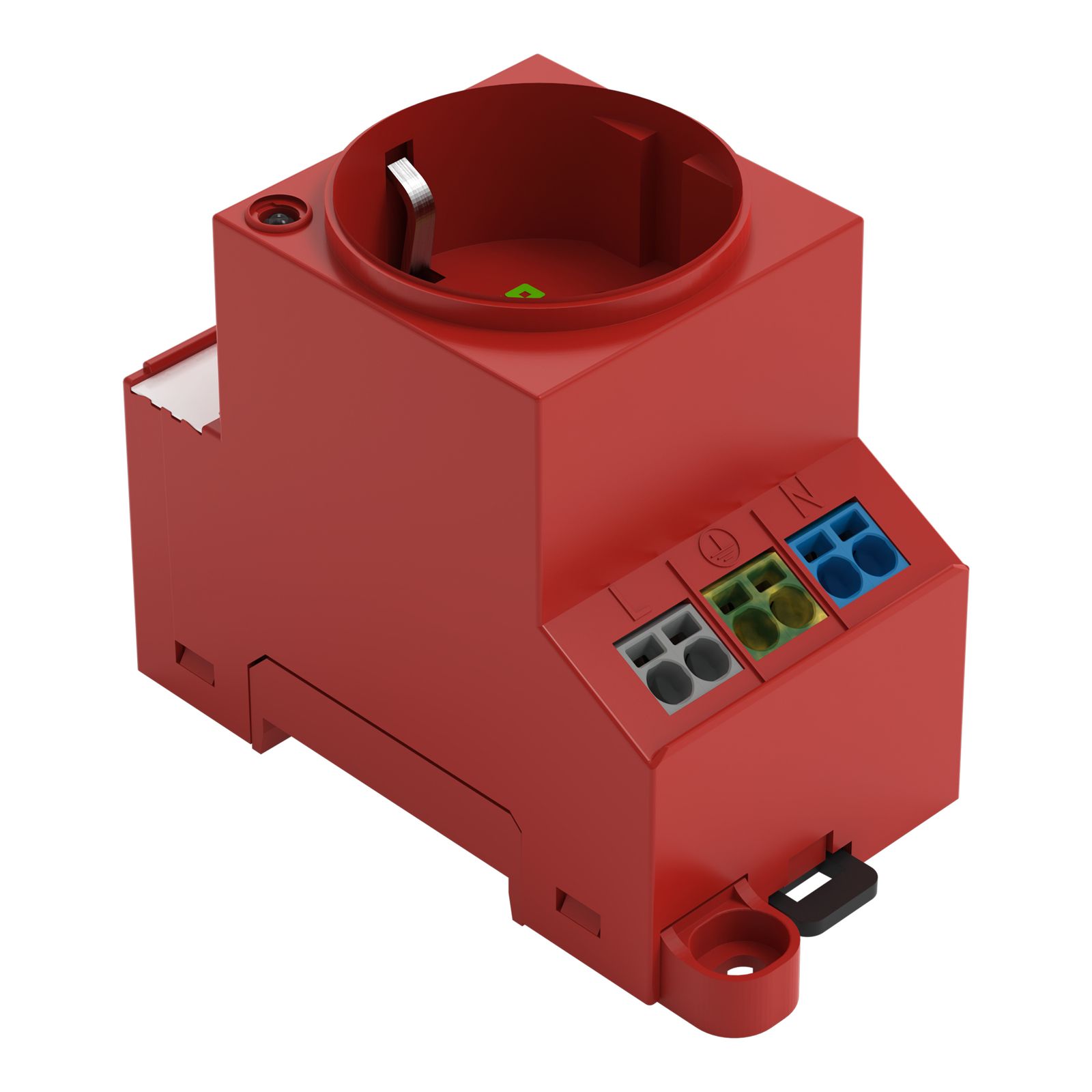 Steckdose REG 250V/AC 16A m.KontrLeuchte 2,5TE Mit Kontroll-Leuchte 84,7mm IP20