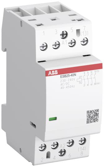 Installationsschütz 25A 230V/UC 2TE 220-400V/UC 4S