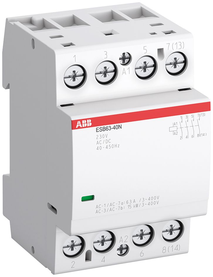 Installationsschütz 63A 230V/UC 1Ö 3TE 220-400V/UC 3S