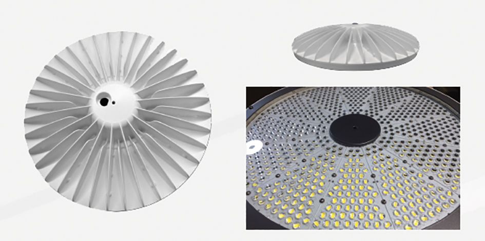 LED-Hallenleuchte 190W SUN-HT60 4000K 32400lm 1LED sym Konv Dimmung DALI IP67
