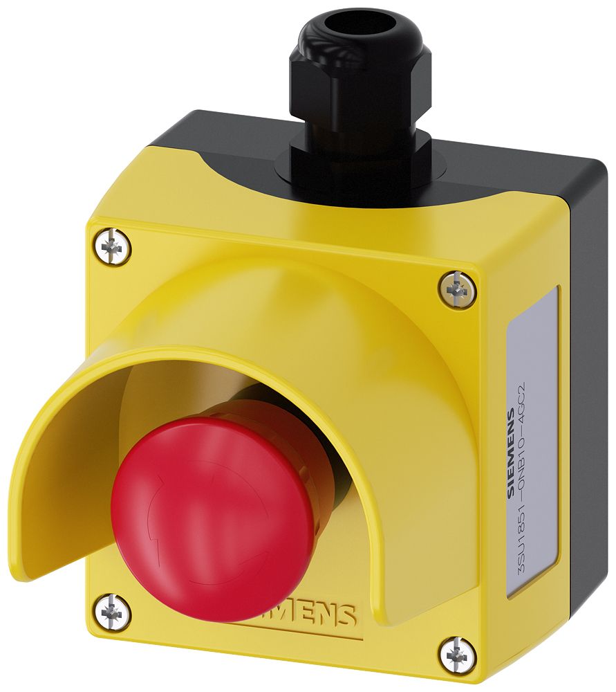 Befehls-/Meldegerät 1f 1tast NOT-AUS Metall Geeignet für NOT-AUS IP68