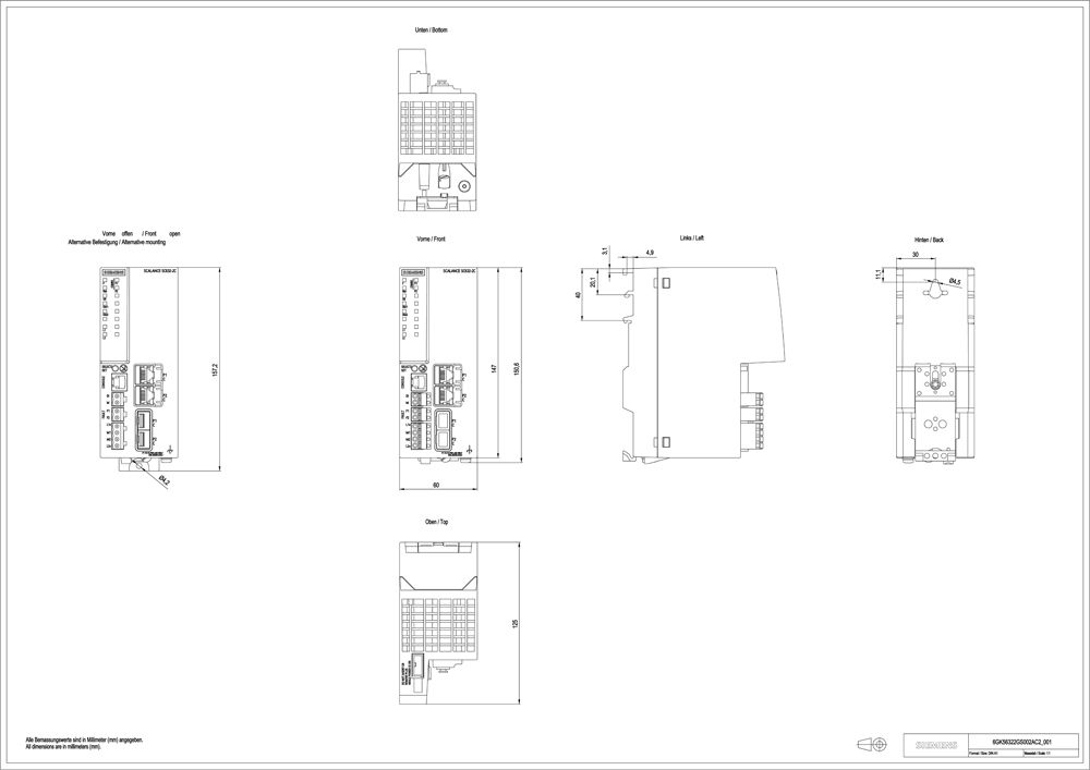 Router Hutschiene 2x10/100 2x10/100/1000 Eth Firewall VPN