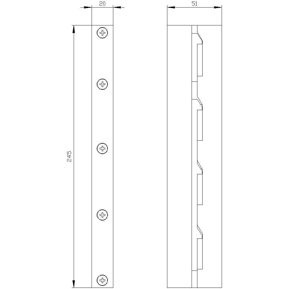Sammelschienenträger 4p 630A 60mm