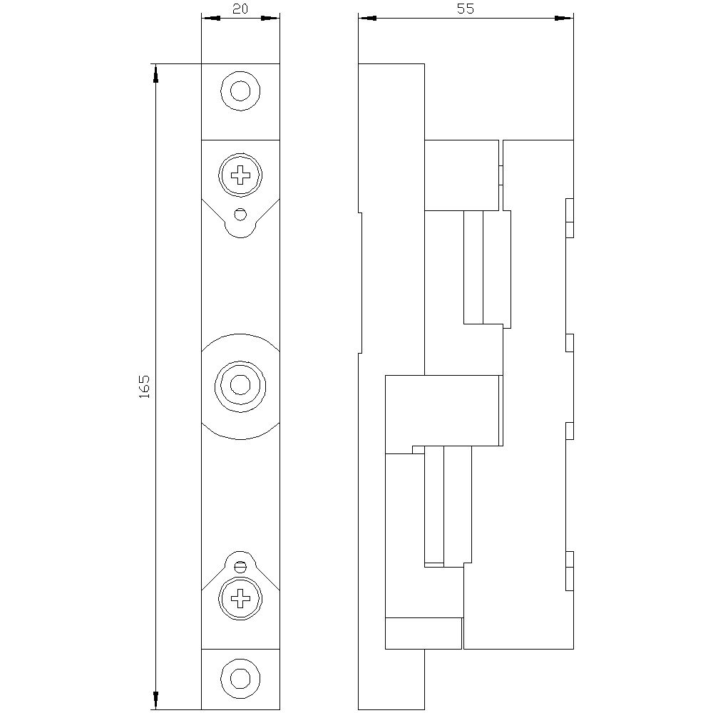 Sammelschienenträger 2p 630A 60mm