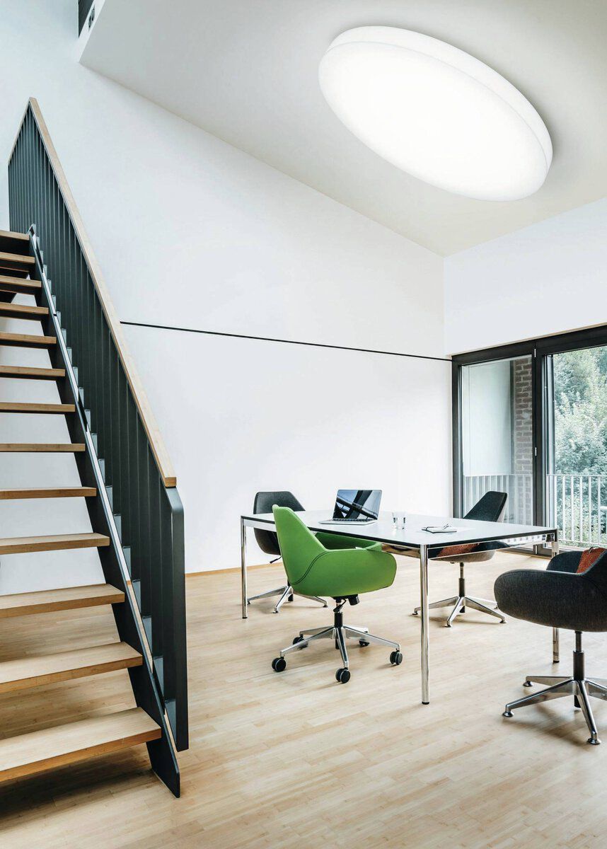 LED-Wannenleuchte 89W 3000K 12800lm ws Konv Dimmung DALI IP40 Ø900x121mm