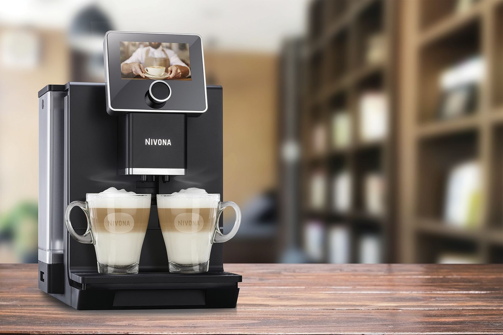 Kaffeevollautomat Caf/Cap CafeRomatica sw Milchaufschäumung m.Display Stand
