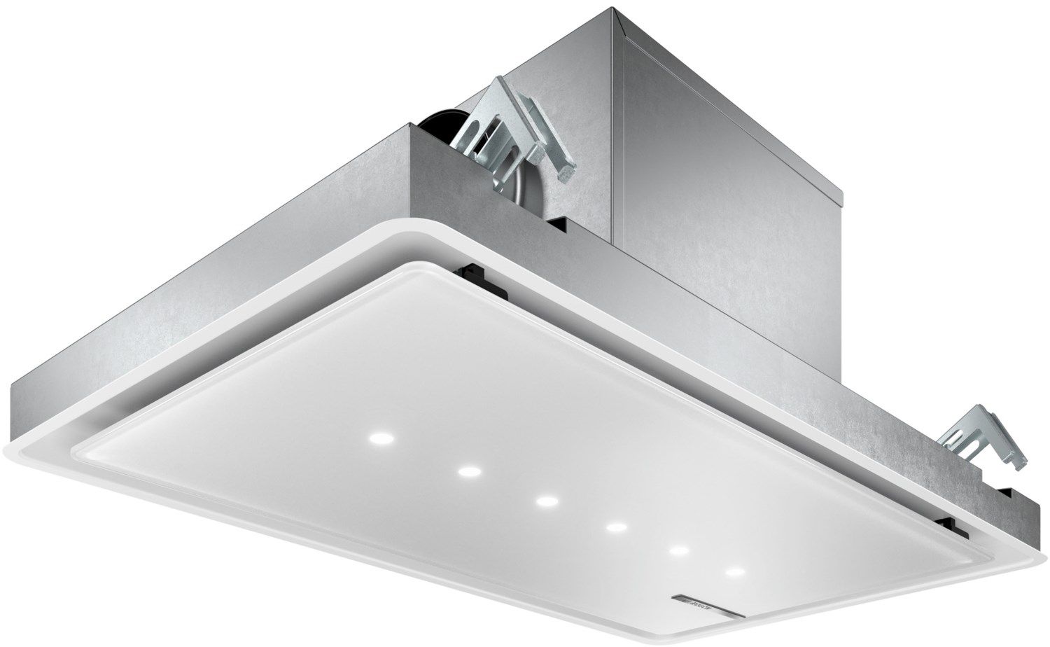 Deckendunstabzug 888mm ws A 56dB Ø150mm 450cbm/h LED 3st Abl/Uml T510mm