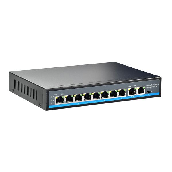 Desktopswitch 802.3 at (PoE+) Switch 8x10/100Mbps Layer 2
