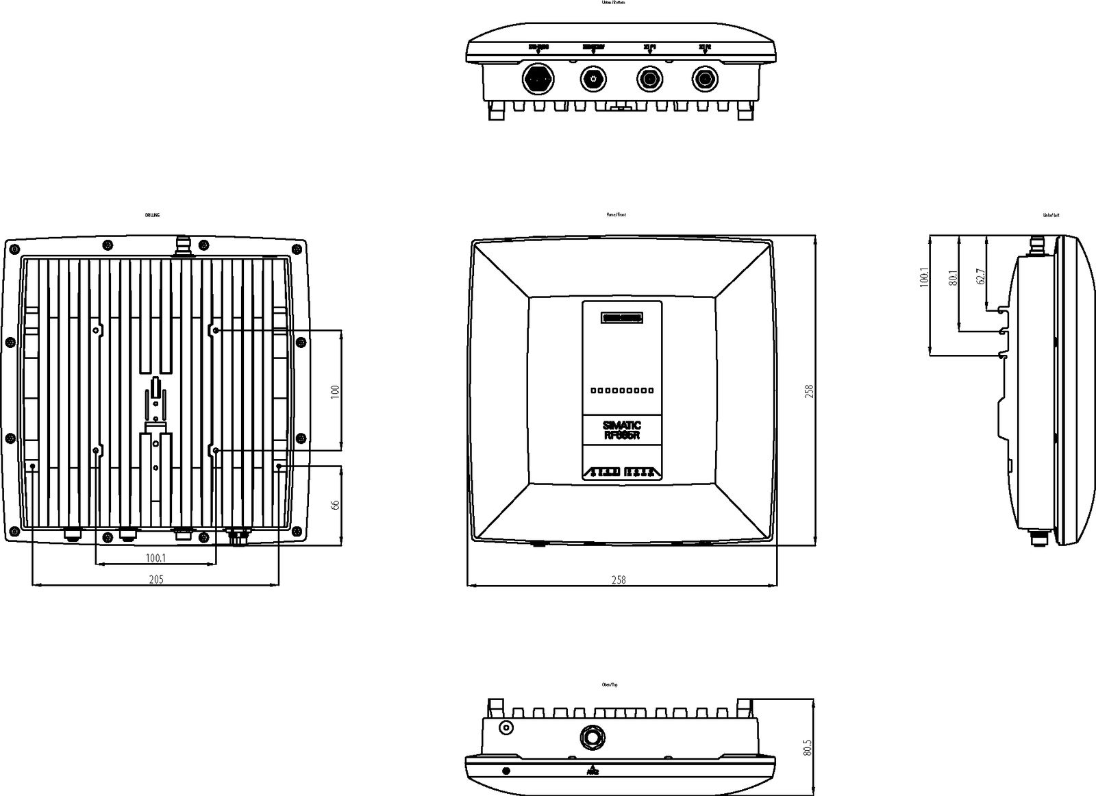 RFID-Lesegerät EPCglobal 916-920MHz 8000mm IP65