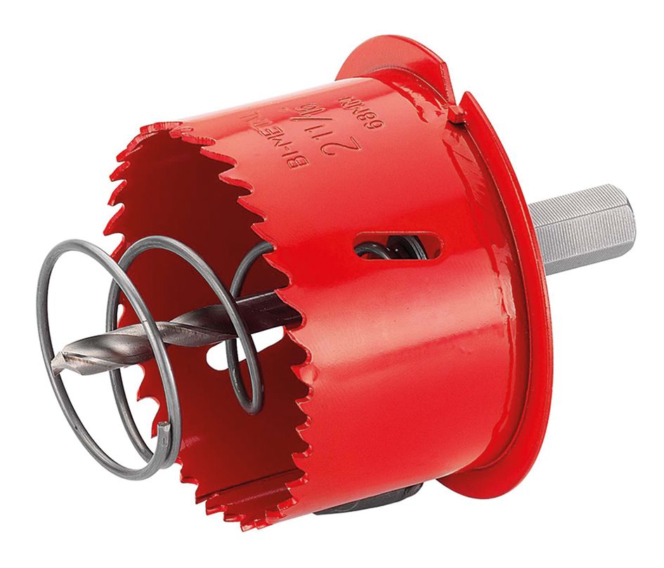 Lochsäge Ø68mm mit Randve T50mm ZØ6mm Sechskant mit Randversenker f.Gips