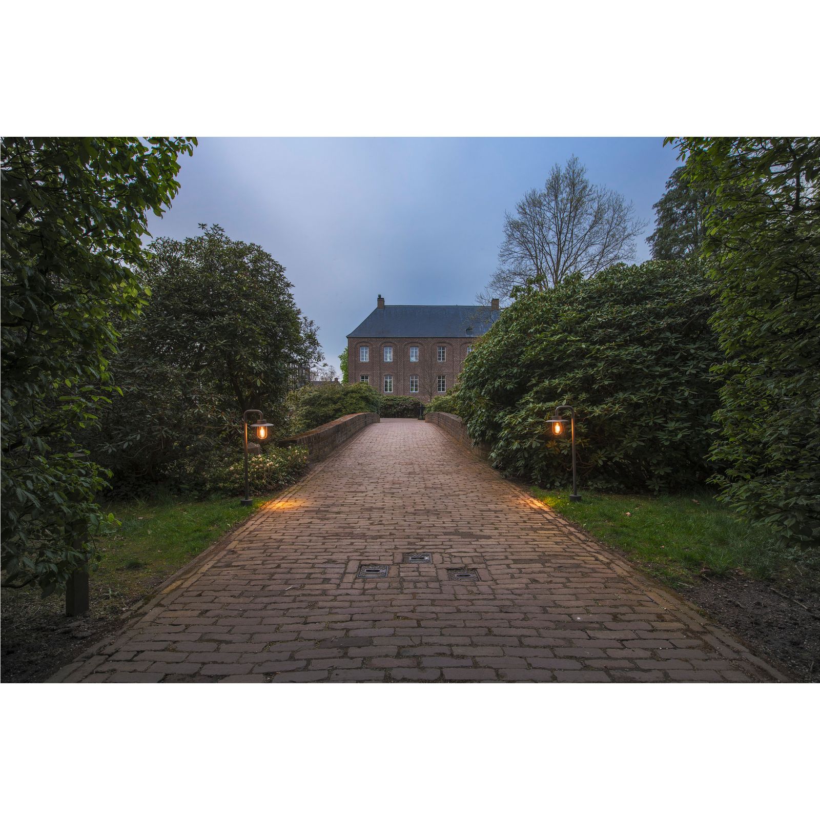 Pollerleuchte 60W E27 anth Alu Gl_tr HV IP44