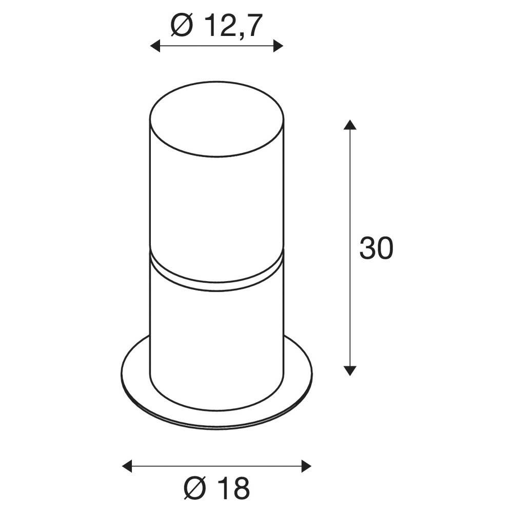 Pollerleuchte 20W E27 edst Edst Kst_opal IP44 HV