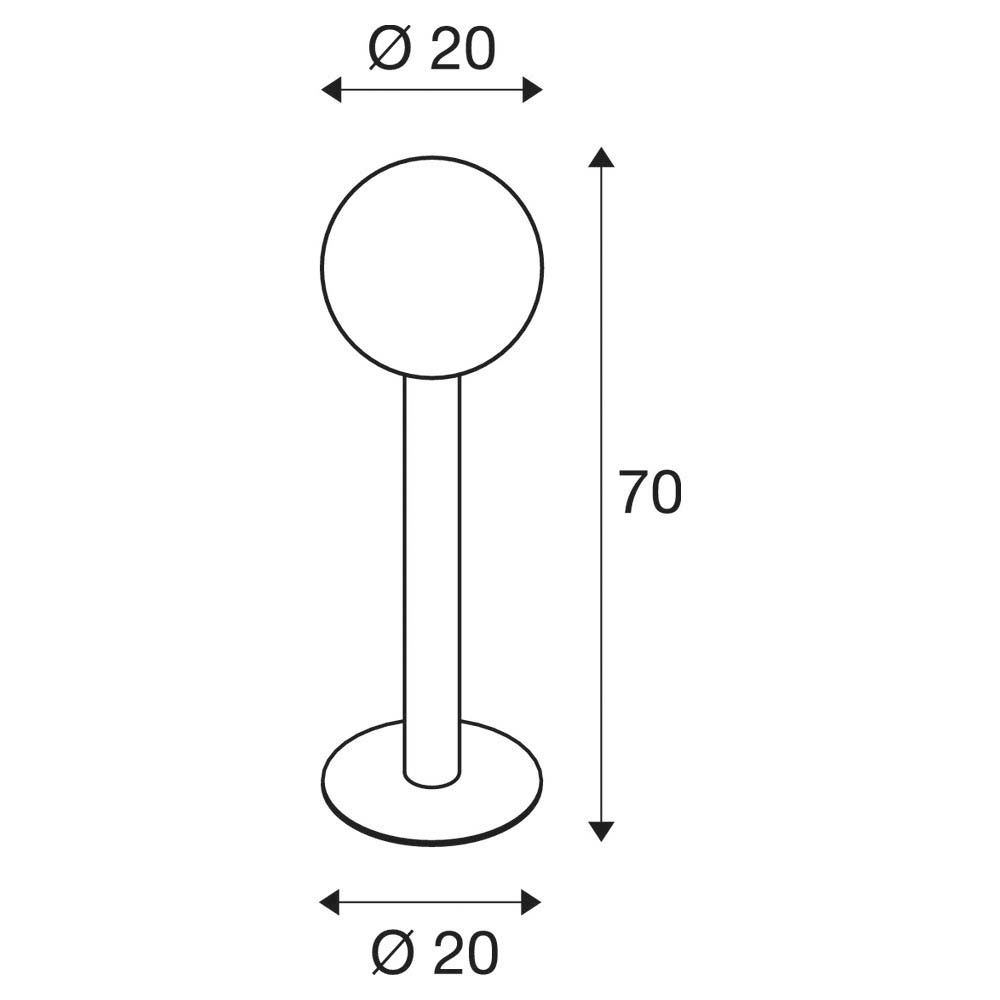 Pollerleuchte 23W E27 anth Alu Glas IP44 HV