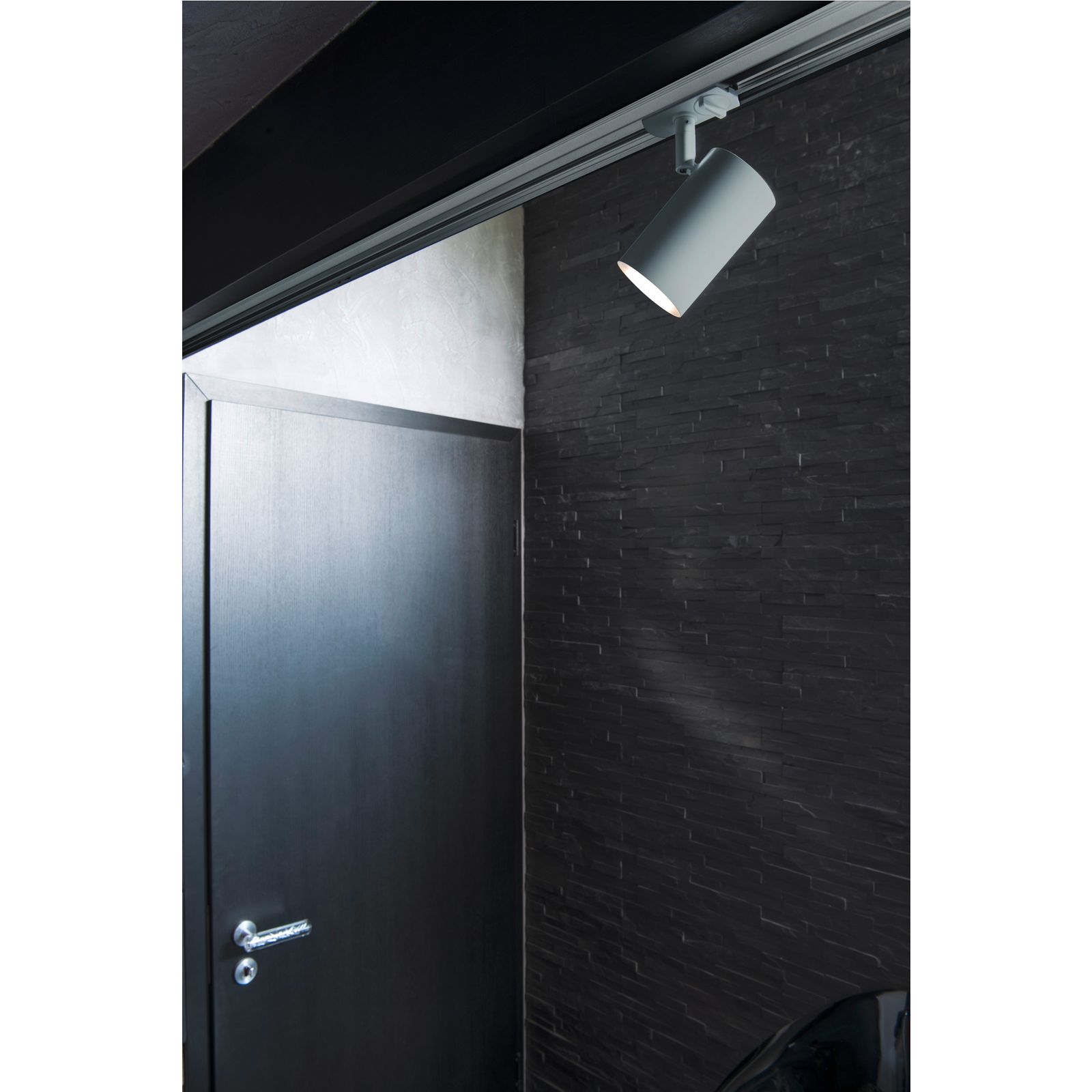 Schienenstrahler 50W GU10 gr mt IP20 1Ph Alu