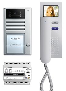 Video-Türsprechset Bus 1xTeiln AP/AP si ws 1LS Aufputz/Aufputz