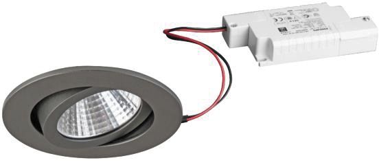 LED-Einbaustrahler 7W 2700K 740lm Konv ti mt 1LED Alu IP20 RF:hochglänzend