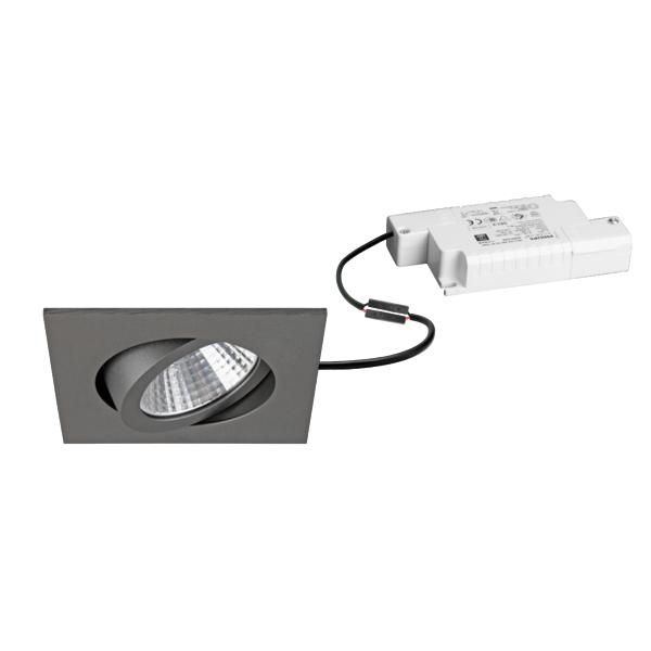 LED-Einbaustrahler 7W 2700K 740lm Konv ti mt 1LED Alu IP20 RF:hochglänzend