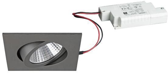 LED-Einbaustrahler 7W 2700K 740lm Konv ti mt 1LED Alu IP20 RF:hochglänzend