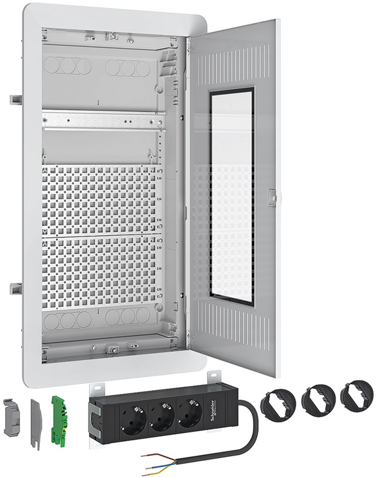 Multimediaverteiler 4x12TE Kst IP30 REG Unterputz/Hohlwand 344x749x102mm ET90mm