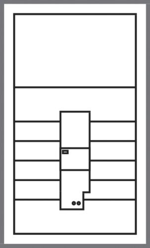 Anschlussschrank 5p IP44 300x500x205mm neb Mont: Sammelschien