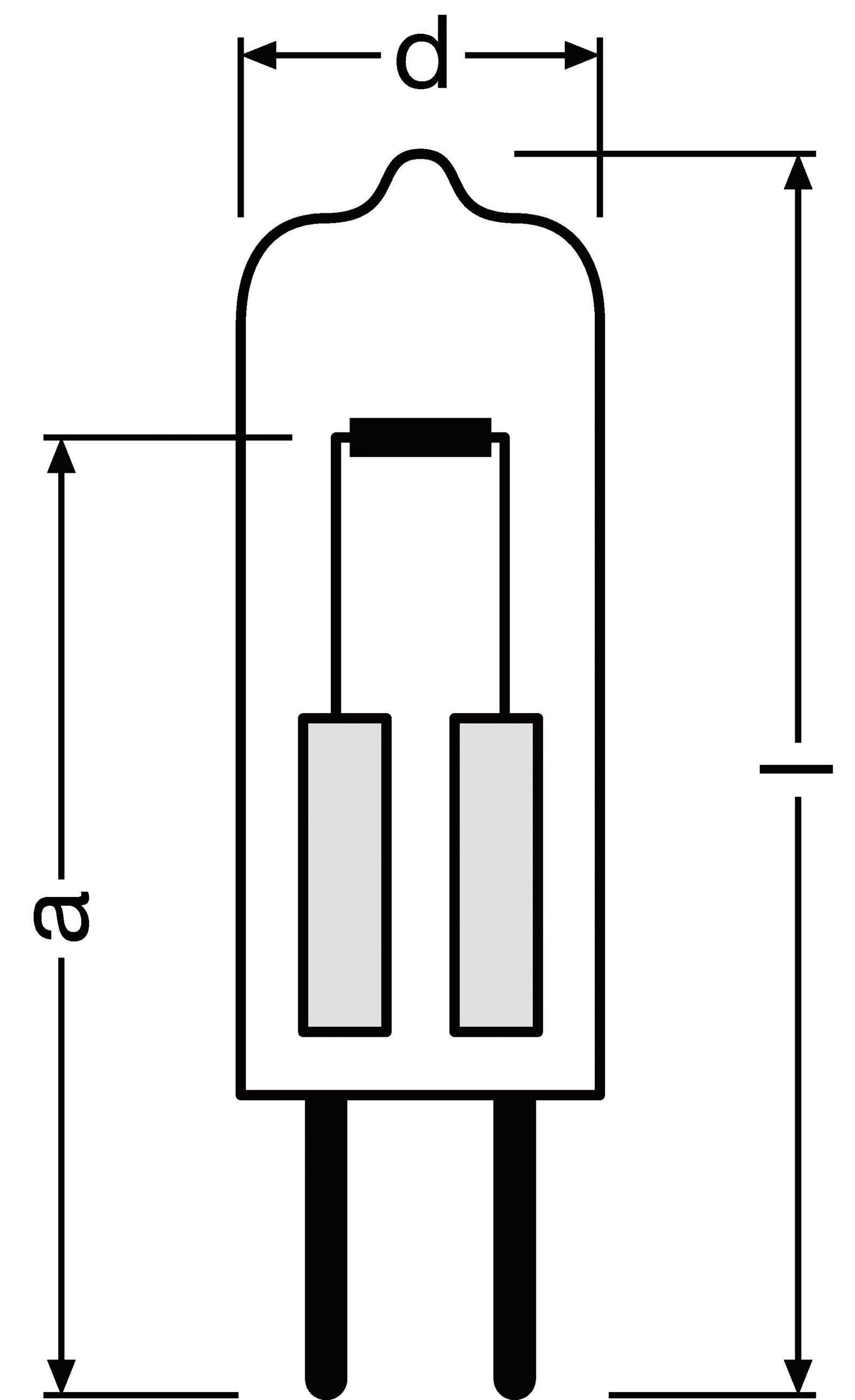 NV-Halogenlampe 5W kl HALOSTAR G4 12V UV Niederdruck Axiale Wendel