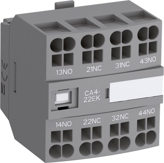 Hilfsschalterblock 4Ö Frontbef 4A/AC Federzug