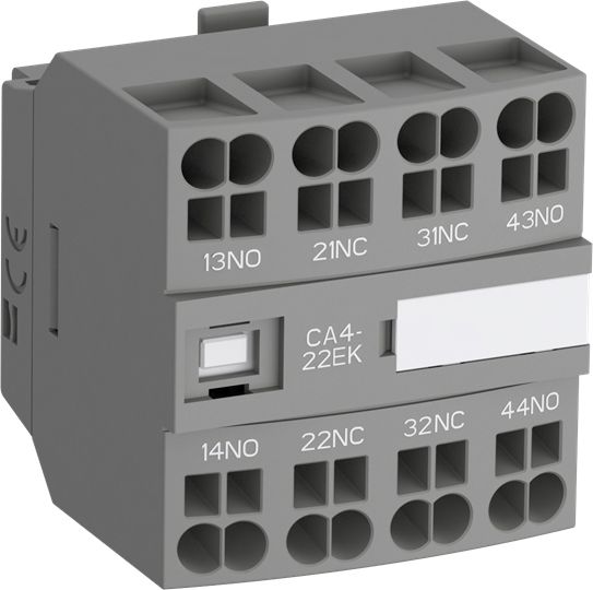 Hilfsschalterblock 4Ö Frontbef 4A/AC Federzug