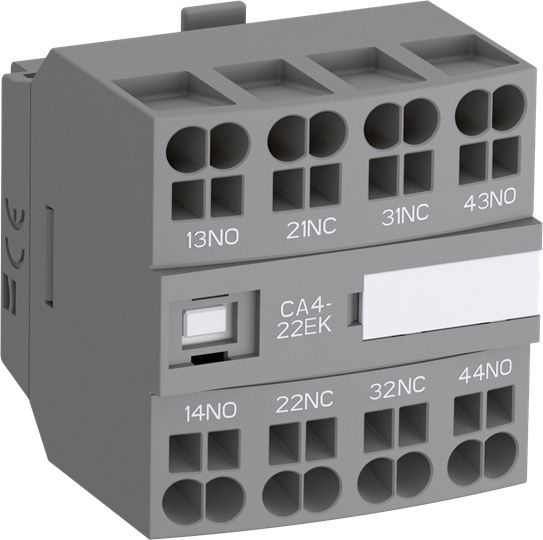 Hilfsschalterblock 1S 3Ö Frontbef 4A/AC Federzug