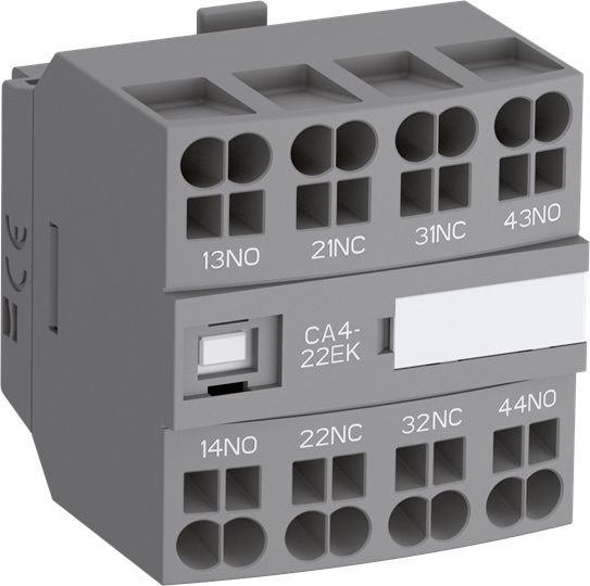 Hilfsschalterblock 3S 1Ö Frontbef 4A/AC Federzug