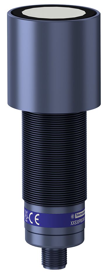 Ultraschall Taster 12-24V DC 1mm PNP Zyl Steck-M12 0,105-1mm Gew progr/konfbar