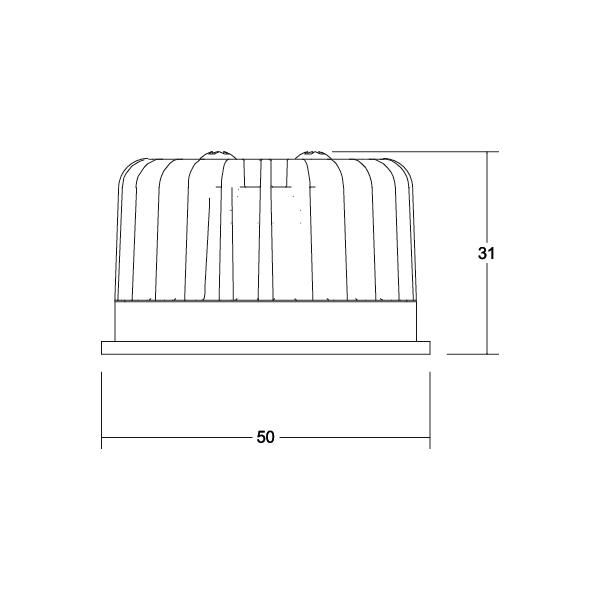 LED-Modul 6W 1LED 3000K 780lm 38° DC LEDmodul