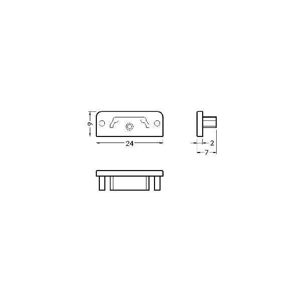 Endkappe si Kst B24mm