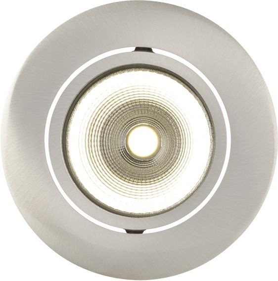 LED-Einbaustrahler 8W 3000K 780lm Konv ni 1LED Alu IP40 gebürstet Ø/EB68mm