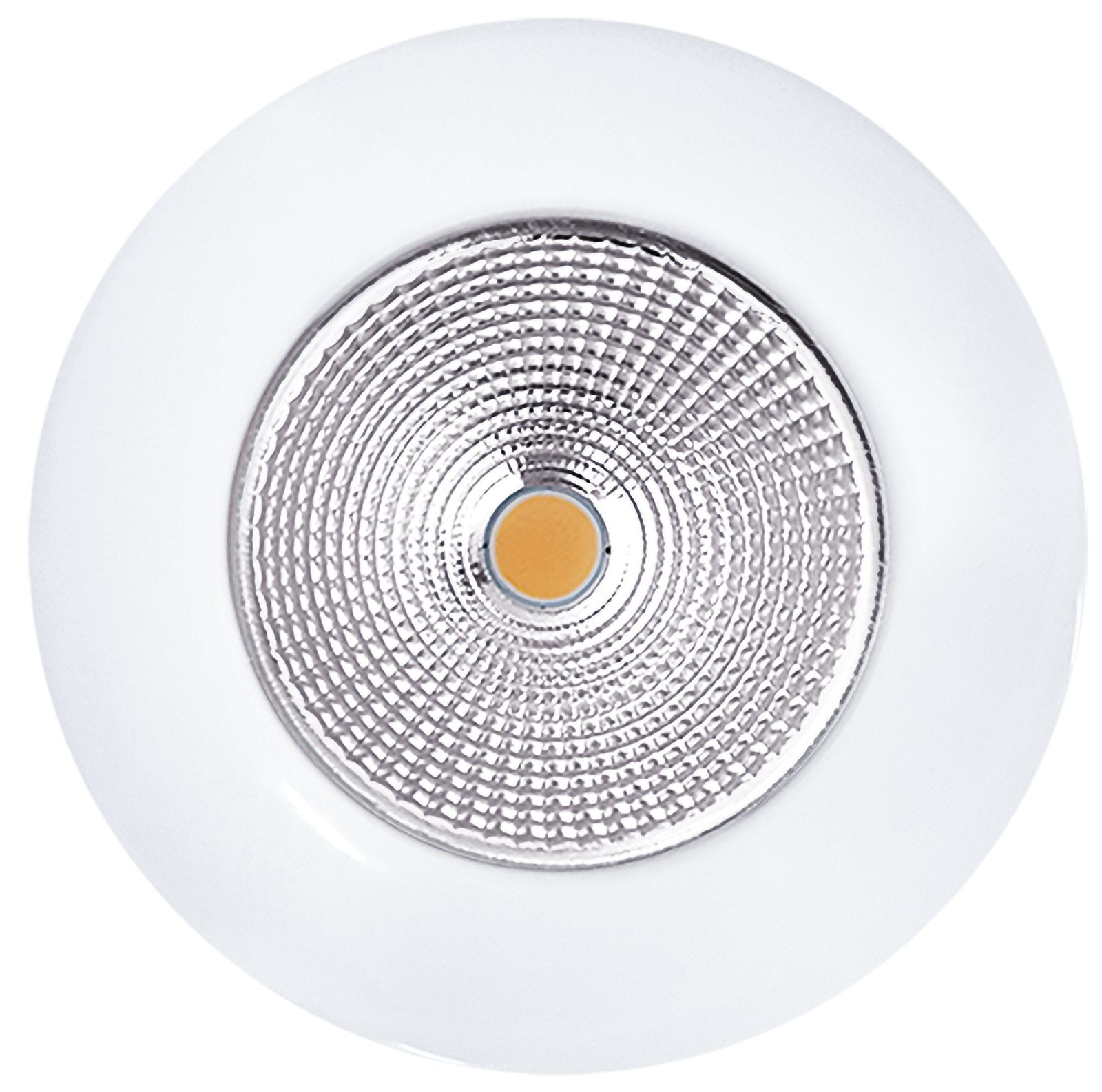 LED-Einbaustrahler 8W 3000K 700lm Konv ws mt 1LED Alu IP44 RF:hochglänzend