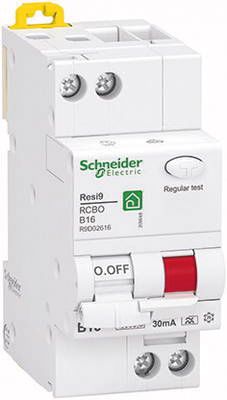 FI/LS-Schutzschalter B16 1p+N 0,03A A 10kA 2TE 1p 230V