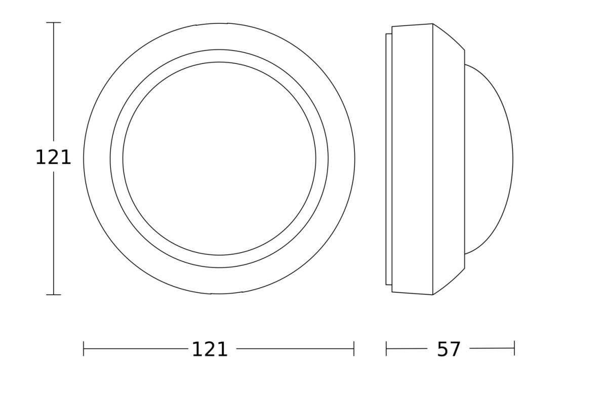 Bewegungsmelder AP 360° 220V ws mt IP54 2000W