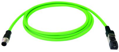 Patchkabel Cat5 SF/UTP IP20 10m gn M12 RJ45 22qmm