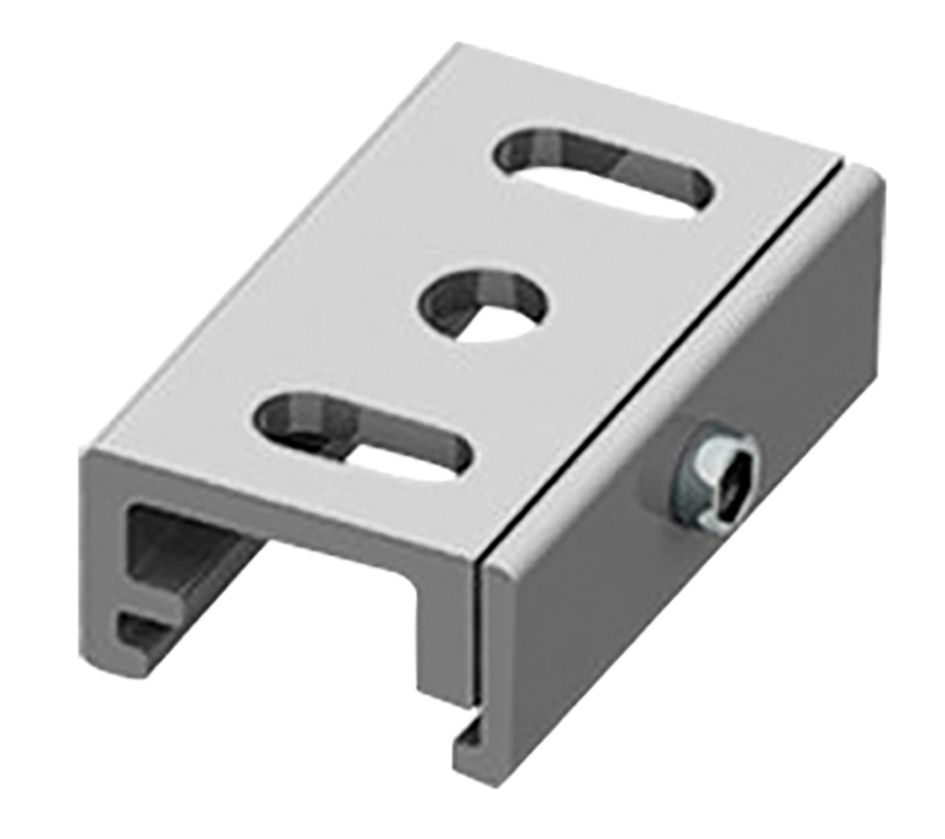 Befestigungsset alu Stromschienen L40mm B24mm