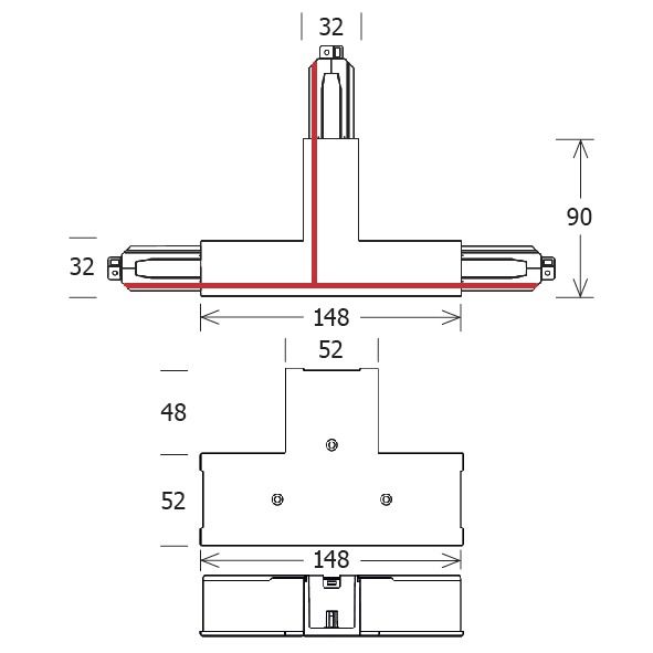 Kupplung/Verbinder T links ws