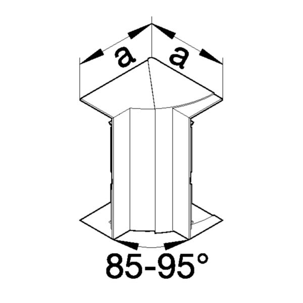 Inneneck GEB-K Kst HFT 210x68mm ver-ws unbeh hfr RAL9016