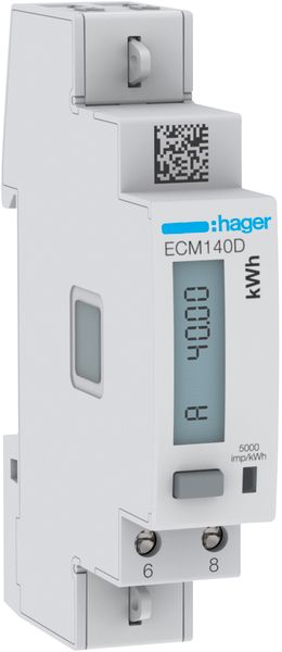 Wechselstromzähler 1ph 40 elektr digi geeicht B 40A M-Bus 230V/L-L Zweitarif