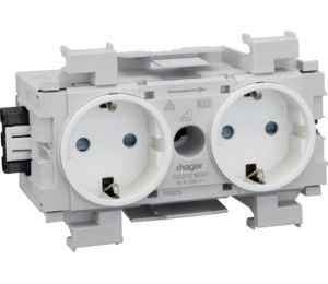 Steckdose 2f ver-ws mt GEB-K IP20
