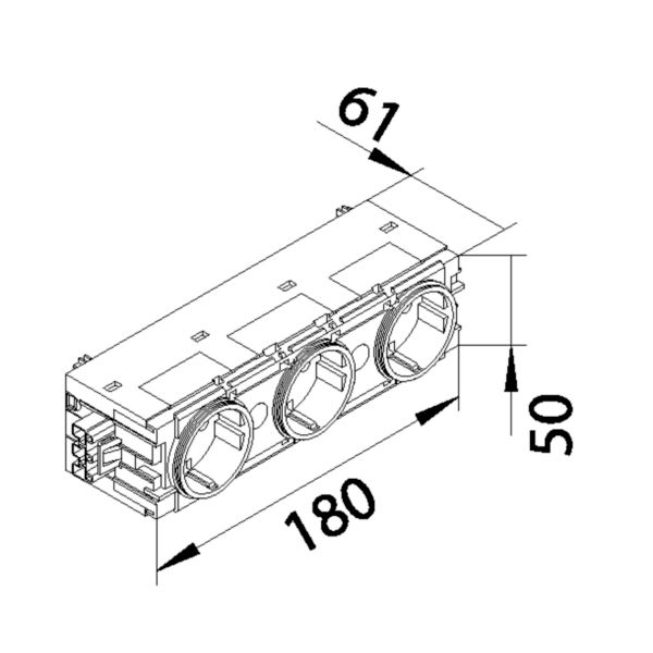 Steckdose 3f ver-ws mt GEB-K IP20