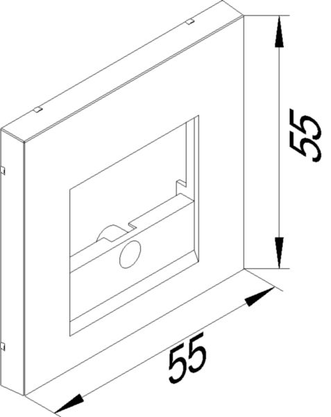 Zentralplatte TAE 3f ver-ws Schraubbef ohne