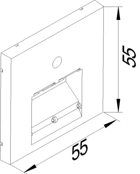 Zentralplatte UAE/IAE 2f ver-ws Schraubbef ohne