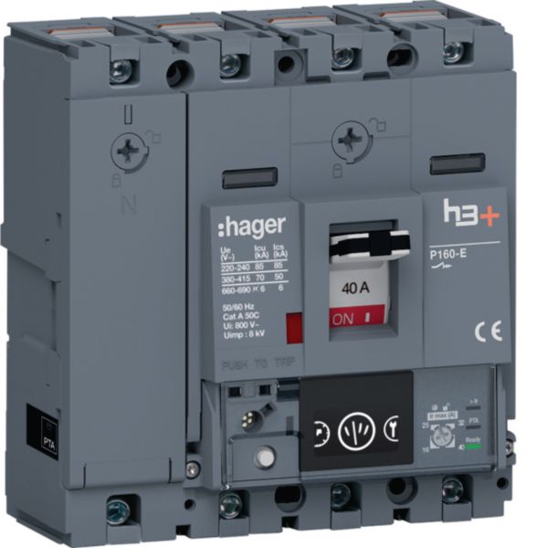 Leistungsschalter 40A 4p 16-40A/In IP40 Einb Festeinbau Schraub