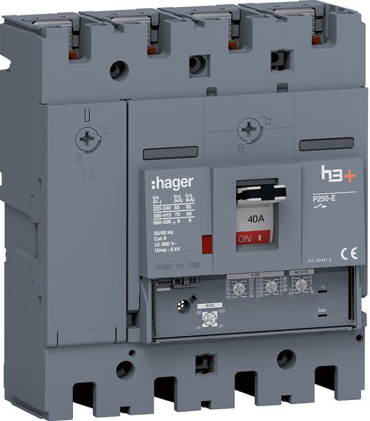 Leistungsschalter 40A 4p 14,6-40A/In Motorantrieb optional IP40 Festeinbau